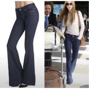 J Brand Love Story Jeans Flare Bell Bottom Low Rise 2 Way Stretch Woman Size 26